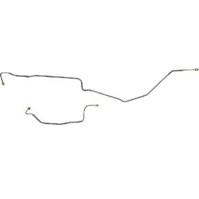 Rear Axle Brake Lines - Fits 01-06 GMC Sierra 1500 HD, 99-04 GMC Sierra 2500, 01-06 Chevy Silverado 1500 HD, 99-07 Chevy Silverado 2500 - Galfan Coated Steel - The Stop Shop