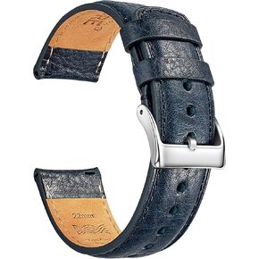 SEURE Quick Release Watch Band,Top Genuine Leather Watch Straps 19mm 20mm 21mm 22mm 24mm for Men and Women