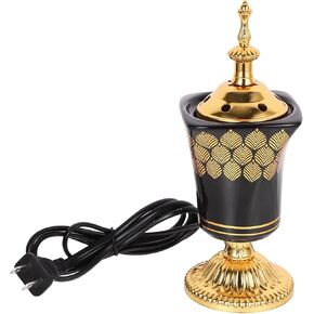 MAGICLULU Electric Incense Burner Middle Eastern Style Aroma Burner Iron Burner Aromatherapy Incense Holder Vintage Tabletop Censer Burner for Home Spa Office