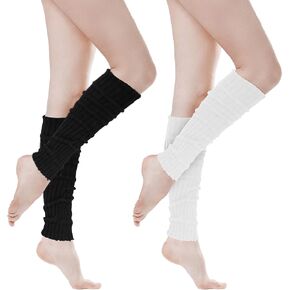 Leg Warmer, 2 Pcs Long Ribbed Knitted Leg Warmers for Women Winter Y2k Kawaii Ankle Warmers for Women Girls Party Sports Yoga in Saudi Arabia