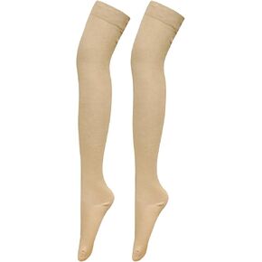 Bestjybt Women Thigh High Socks for Tall Girls Extra Long Cotton Over the Knee Boot Stockings Warm leg Warmers