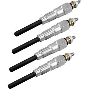 4Pcs 6655233 Glow Plug Fit for Bobcat 743 751 753 325 328 337 Skid Steer Loader, Compatible with Bobcat T90 Track Loader Kubota V2203 Engine