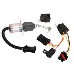Fuel Timer Solenoid & Fuel Shut Off Solenoid Switch & Magnetic Relay Switch (12V 50A) Kit Fits for Bobcat Skid Steer Loaders 643 645 743 751 753 763 773 7753 OE*6670312 6681513 6669415