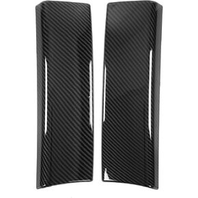 Tbest Console Box Protect Cover,2 Pcs Car Interior Center Armrest Box Trim Cover Carbon Fibre Style Replacement for B Class GLA GLB 2020‑2022