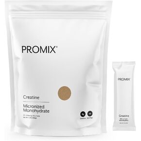 Promix Creatine Monohydrate Stick Packs | 5g of Micronized Creatine | Supports Muscle Growth & Recovery - 30 Count