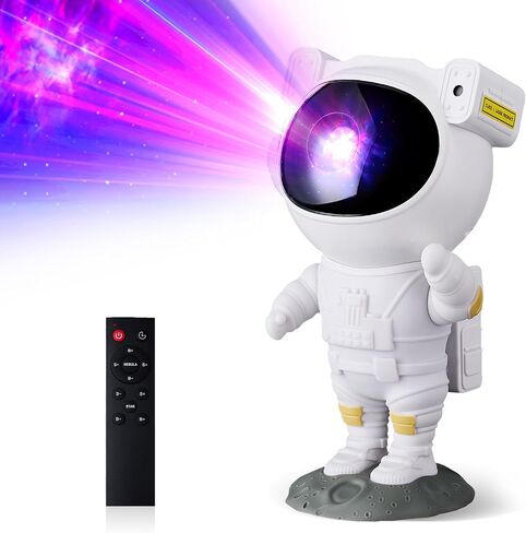Astronaut Galaxy Projector, LED Star Night Light for Kids & Adults, Remote Control Starry Sky Projection Lamp, Adjustable Nebula Ceiling Light for Bedroom, Nursery, Party, Timer Function in Saudi Arabia