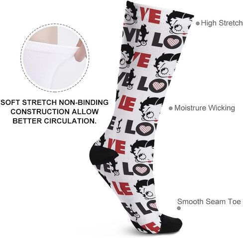 Unisex Games Novelty 3D Printed Socks, High Knee Non-Slip Athletic Funny Socks, Crew Socks, Gifts for Child Adult, 1 Pack, in Saudi Arabia