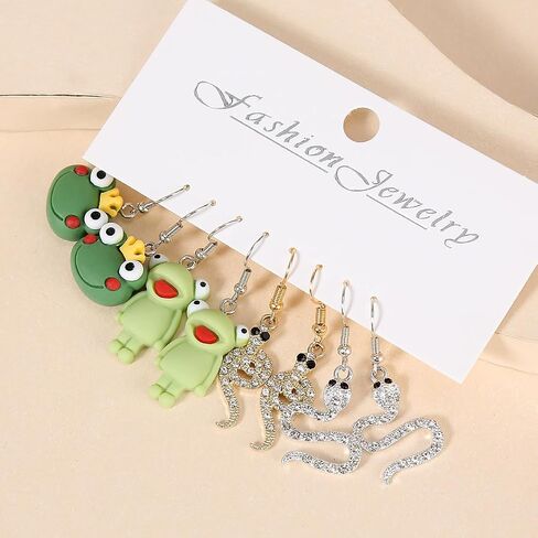 36 Pairs Cute Weird Fun Earrings for Teen Girls Unique Funky Cool Dangle Earrings Set for Wome in Kuwait