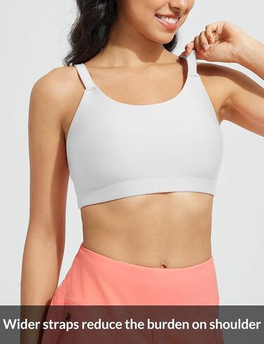 BALEAF Women's Swim Bra High Neck Bikini Tops Adjustable Bathing Suit Tops Sports Bra Removable Padded in Saudi Arabia