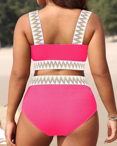 Daci Women Plus Size 2 Piece Swimsuits - High Waisted Bikini Sets Tummy Control Bathing Suit 2025 Swimwear in Saudi Arabia