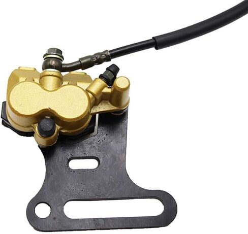 PRO BAT 15mm Rear Brake Caliper Master Cylinder+190mm Brake Disk Rotor+Brake Pad for 70cc 90cc 110cc 125cc 140cc 200cc Racing PIT PRO Dirt BikeS, Golden in Kuwait