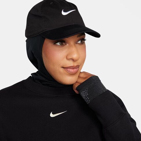 سويت شيرت نسائي من NIKE NSW Phoenix Fleece OS CREW للسيدات ذو حجم كبير بياقة دائرية DQ5733-010، مقاس L in Saudi Arabia