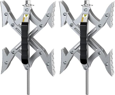 X Shaped Wheel Chocks Stabilizer 2 Sets RV Tire Stabilizers Locking Chock with Wrench for Camping Travel Trailers Trucks Open 2'' to 10'' in Kuwait