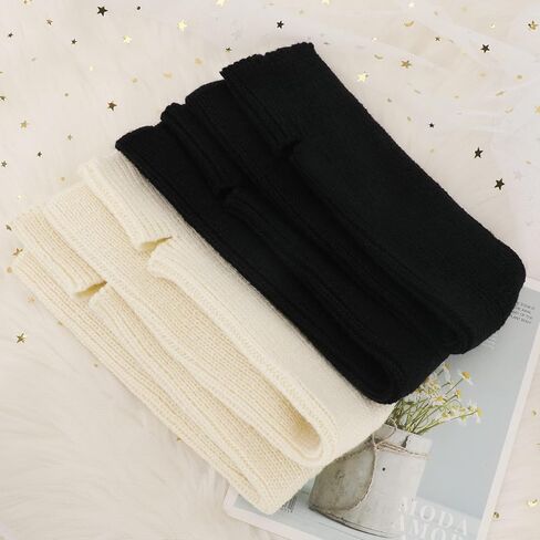 PHOGARY Knitted Yoga Socks Leg Warmers Women Warm Knit Crochet Boot Cuffs Boot Topper Socks for Yoga Dancing Exercising Gym in Saudi Arabia