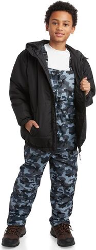 Kids' Ski Set – 2 Piece Unisex Boys' and Girls' Insulated Waterproof Snow Bib with Hooded Jacket (4-18) in Saudi Arabia
