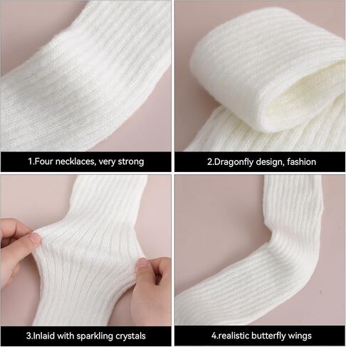 Leg Warmer, 2 Pcs Long Ribbed Knitted Leg Warmers for Women Winter Y2k Kawaii Ankle Warmers for Women Girls Party Sports Yoga in Saudi Arabia