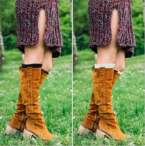 Leg Warmer, 2 Pcs Long Ribbed Knitted Leg Warmers for Women Winter Y2k Kawaii Ankle Warmers for Women Girls Party Sports Yoga in Saudi Arabia