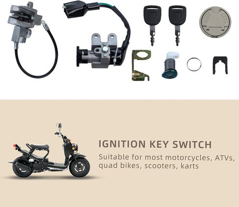 Scooter Gas Cap, Universal Gas Tank Lock Cap with 2 Keys, Gas Fuel Tank Cap Lock Tank Cap Replacement for GY6 Scooter Motorcycle in Saudi Arabia