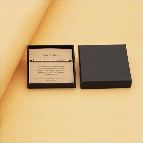Morse Code Bracelet Funny Gift for Women Men with Meaning Card Gift Card for Best Friend Couple Sisters Family in Saudi Arabia