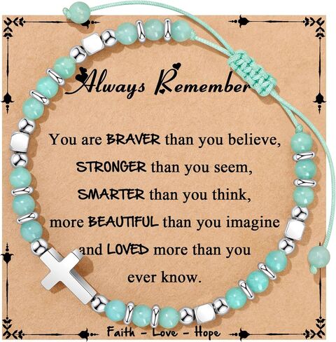 Gifts for Teen Trendy Stuff Natural Stone Bracelets Teen Birthday Gifts Cute Teenager Jewelry for Back to Scool East Christmas Gifts in Saudi Arabia
