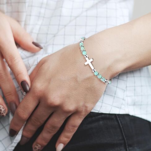 Gifts for Teen Trendy Stuff Natural Stone Bracelets Teen Birthday Gifts Cute Teenager Jewelry for Back to Scool East Christmas Gifts in Saudi Arabia