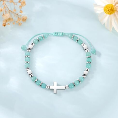 Gifts for Teen Trendy Stuff Natural Stone Bracelets Teen Birthday Gifts Cute Teenager Jewelry for Back to Scool East Christmas Gifts in Saudi Arabia