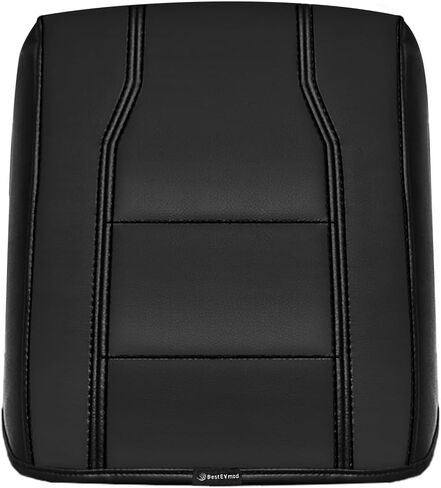 BestEvMod Center Console Armrest Pad Cover Compatible with Chevrolet Silverado EV/GMC Sierra EV 2024+ Accessories Extra Soft Microfiber Leather Protector Seat Armrest Cover (Black/Black Stiching) in Saudi Arabia