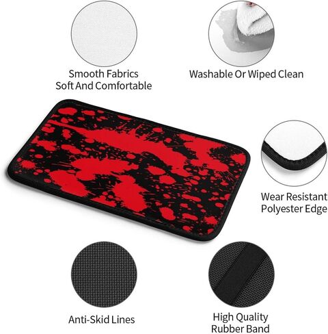 Horror Blood Splatter Car Armrest Storage Box Mat, Car Center Console Cover Accessories Interior for Most Cars in Saudi Arabia