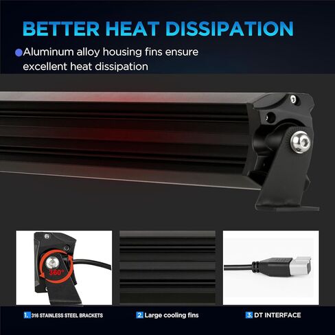 BIGLION.X 22 بوصة شريط إضاءة LED كهرماني 200 وات كومبو بقعة فيضان أصفر صف مزدوج للطرق الوعرة ضوء بار القيادة ضوء العمل in Kuwait