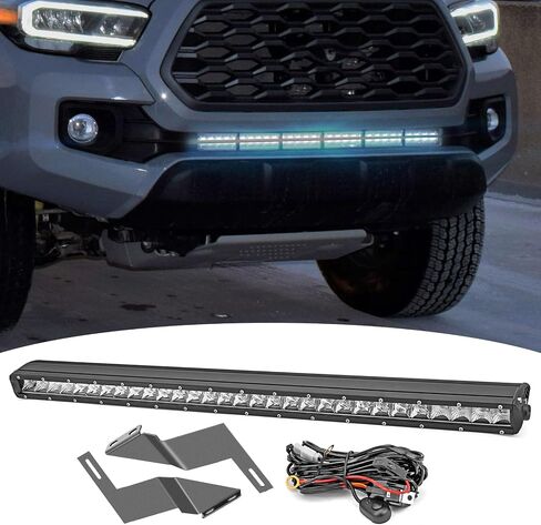 WeiSen 32" 150W LED Light Bar & Front Hidden Bumper Grille Mounting Brackets w/Wiring Kit Compatible with Toyota Tacoma 2016-2023 in Saudi Arabia
