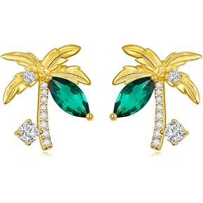KZX 925 Sterling Silver Stud Earrings Dragon/Dog/Tree Earrings Cute Jewelry for Women
