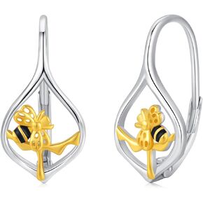 Midir&Etain Animal Dangle Earrings 925 Sterling Silver Butterfly/Chicken/Cardinal Earrings Christmas Gifts Animal Jewelry Stocking Stuffer