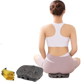 Yoni steam Moxibustion Stool, Ceramic Sitting moxibustion Wormwood,Smokeless Moxibustion Cushion Set - Multi Functional Moxibustion for Home Therapy Meditation Yoga Relax, Smokeless Moxa Box Burner