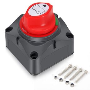 TIPHOPE Battery Disconnect Switch,12-48V,275-1250Amp,Heavy Duty On-Off Battery Switch Waterproof Marine Battery Cut Off Switch for Marine Boat Trucks RV ATV UTV Vehicles