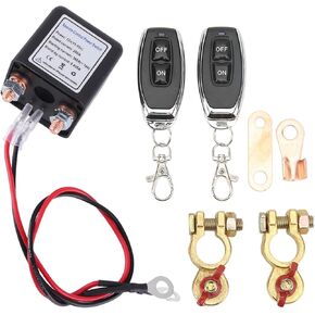 Remote Battery Disconnect Switch, DC12V 120A/200A Anti Theft Upgrade Kill Switch for Car with Dual Remote Control, Prevent Battery Drain Battery Cut Off Switch for Car, RV, Truck, Boat, Marine(200A)