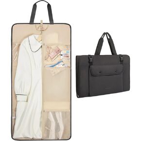 BAGSMART Garment Bags for Travel Suit Bag Foldable Carry on Garment Bags for Hanging Clothes Stylish Dress Bag Large Convertible Weekender Travel Bags for Women Men