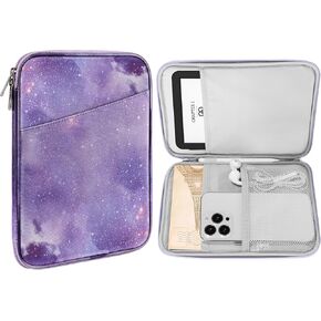 MoKo 6-7" Kindle Sleeve Bag for 7" Kindle Colorsoft Signature Edition, All-New 6" Kindle 11th Gen 2022/10th Gen 2019/8th Gen 2016, 6.8" Kindle Paperwhite 11th/10th Gen 2021/2018, Black