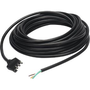daitoku 4 Pin Flat Trailer Connector, 4 Way Trailer Wiring Harness 10 FT, 18AWG 4 Wire Connector Trailer End Wiring Harness Adapter for Trailer Hitch Wiring