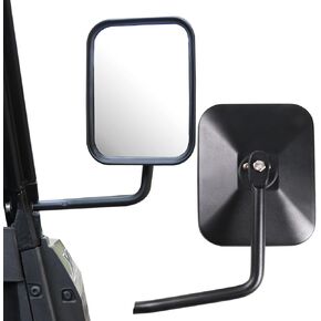 Ranger Side Rear View Mirrors Compatible With 2015-2025 Polaris Ranger 1000/ XP 1000 Heavy Duty Aluminum 360° Adjustable UTV Side by Side Rear View Mirrors, Work with Roof and Windshield