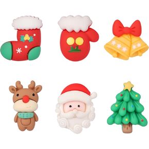 AoedeJ 6 Pairs Christmas Earrings Studs Cute Christmas Earrings for Girls Santa Earrings Christmas Stud Earrings for Women