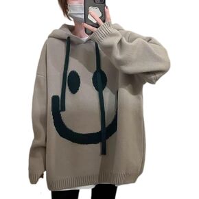 Women's Oversized Thick Knit Hoodies Trendy Casual Pullover Sweatshirts