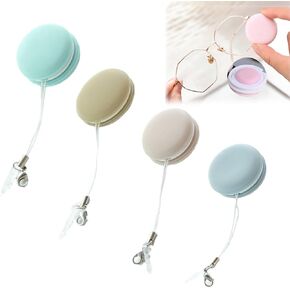 Macaron Phone Screen Cleaner Wipe, 4PCS Screen and Eye Glass Brush Cleaner Ball, Preserve Cell Phone Cleaner, Macaron Mobile Phone Screen Wipe Pendant, for Phones, Glasses, Tablet Screens etc