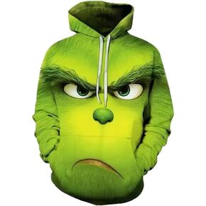 Unisex Christmas Hoodie Novelty Sweatshirt, Halloween Pullover Hooded With Pocket