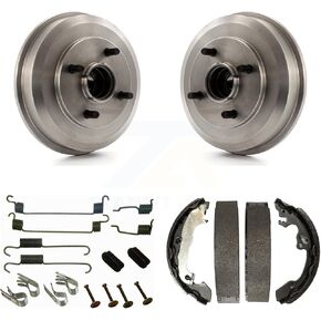 Transit Auto - Rear Brake Drum Shoes And Spring Kit For 2000-2008 Ford Focus Wheel Bearing Includes K8N-100548