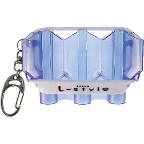LSTYLE Dart Flight Accessory: Krystal Flight Case with Wristband - Holds One Set of Extra Dart Flights - Clear Black