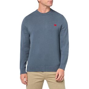 HUGO Men's Small Woven Label Cotton Sweater