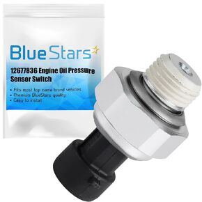 BlueStars 12677836 Engine Oil Pressure Sensor for 2003-2008 Chevy Chevrolet Silverado 1500 2500 3500, Cadillac, GMC - Replaces 926-040 12616646 12573107 PS308 4.8L 5.3L 6.0L 6.2L