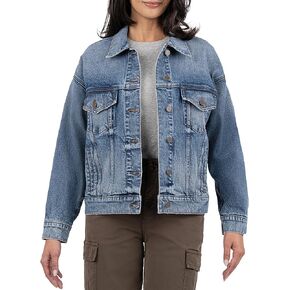 KUT from the Kloth Women's Liz Trucker Drop Jacket Soulder