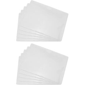 Maxmoral 10pcs Rideshare Sign/Parking Permit Clear Sun Protection Holder PVC Parking Permit Holder for Car Windshield