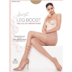 Hanes Women's Leg Boost Cellulite Smoothing Pantyhose BB0001